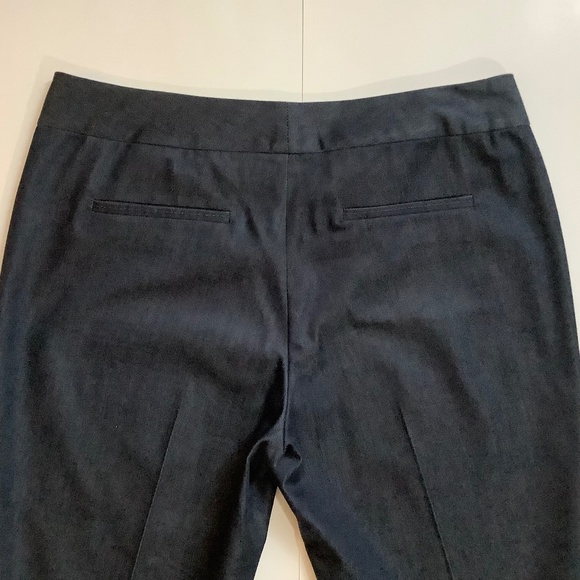 TAHARI Flared Dark Blue Denim Trousers - Picture 5 of 6